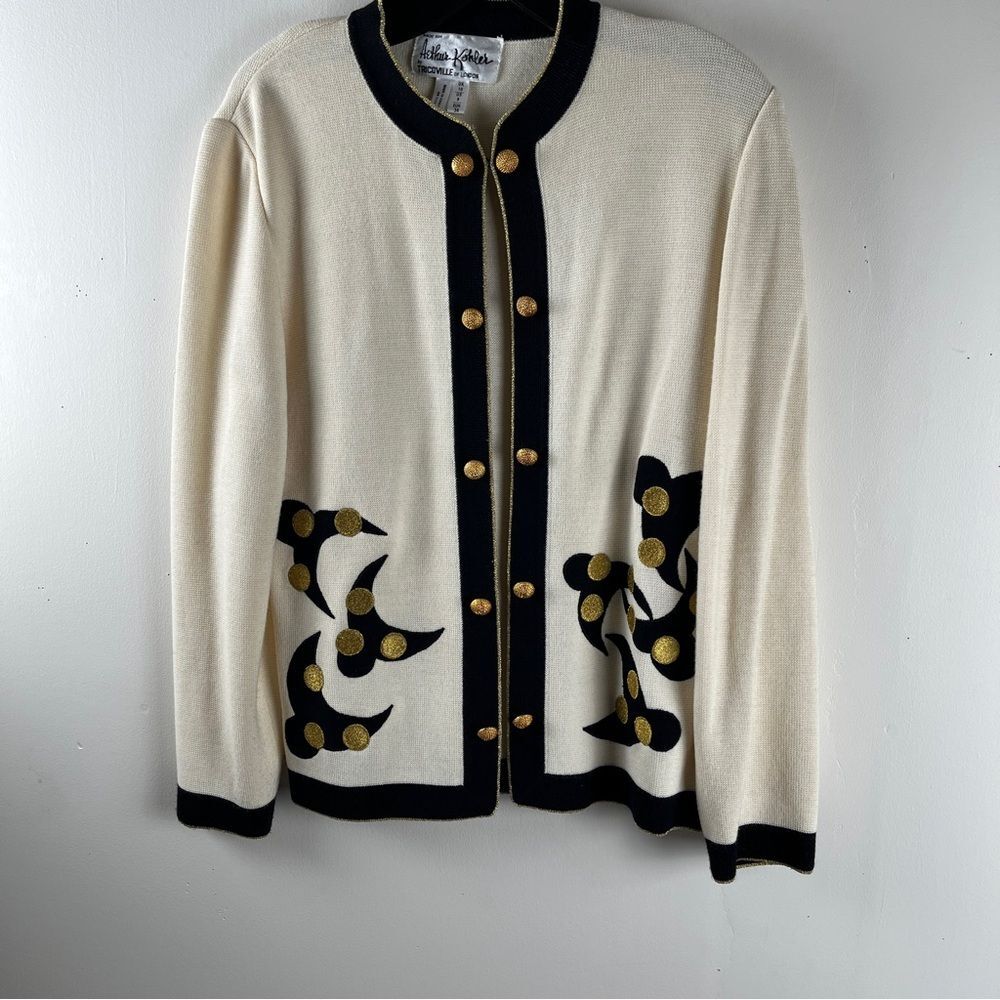 Vintage Aethur Kohler Cream Two Piece Suit Set